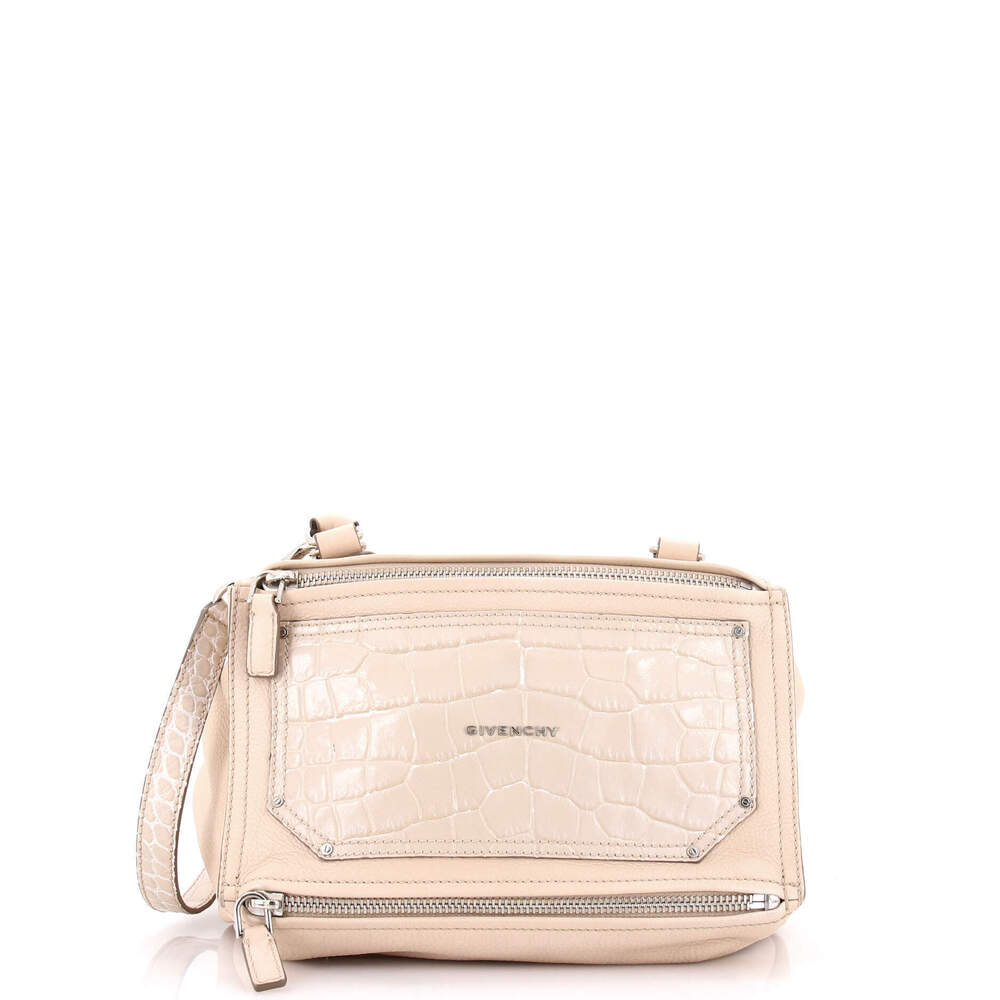 Givenchy Medium Pandora Bag Leather with Crocodile Embossed Detail